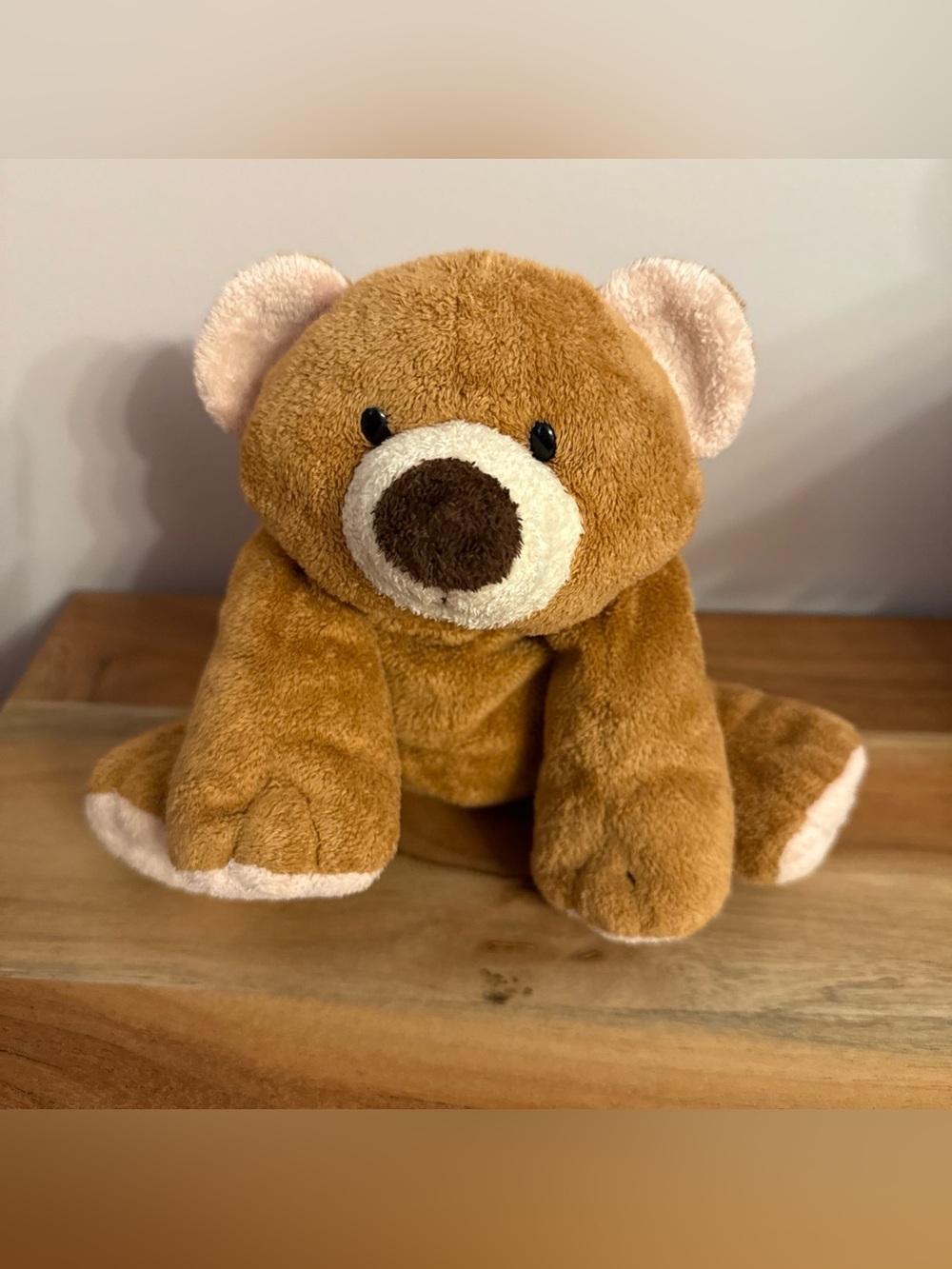 Vintage Ty Slumbers Bear Plush 8" Pluffies Brown Teddy Soft lovey TyLux 2002